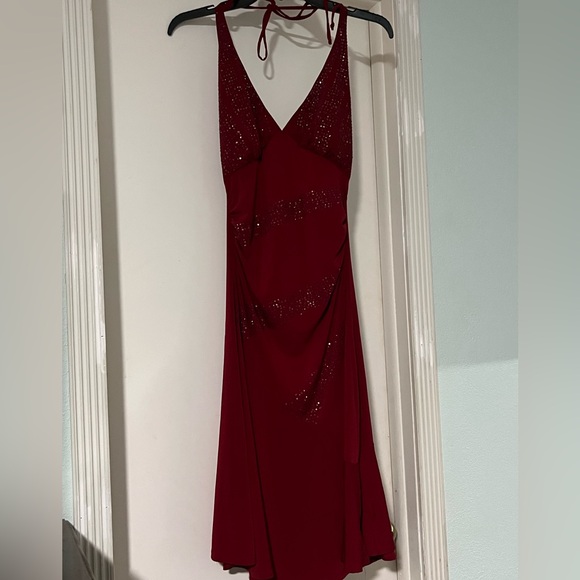 Ruby Rox Backless Red Dress - Picture 1 of 3